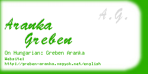 aranka greben business card